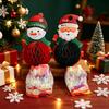 Рождественский Ornament Пчела Бумажная Сотовая Коробка - Санта Клаус и Снеговик