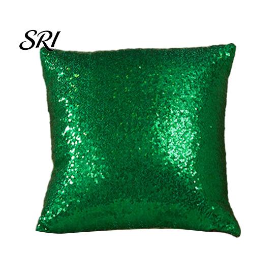 Elegant Pillow Cover Pillowcase Sequins Decorative Cushion Modern Farmhouse Soft Polyester Style for Sofa Bedroom Office Touch