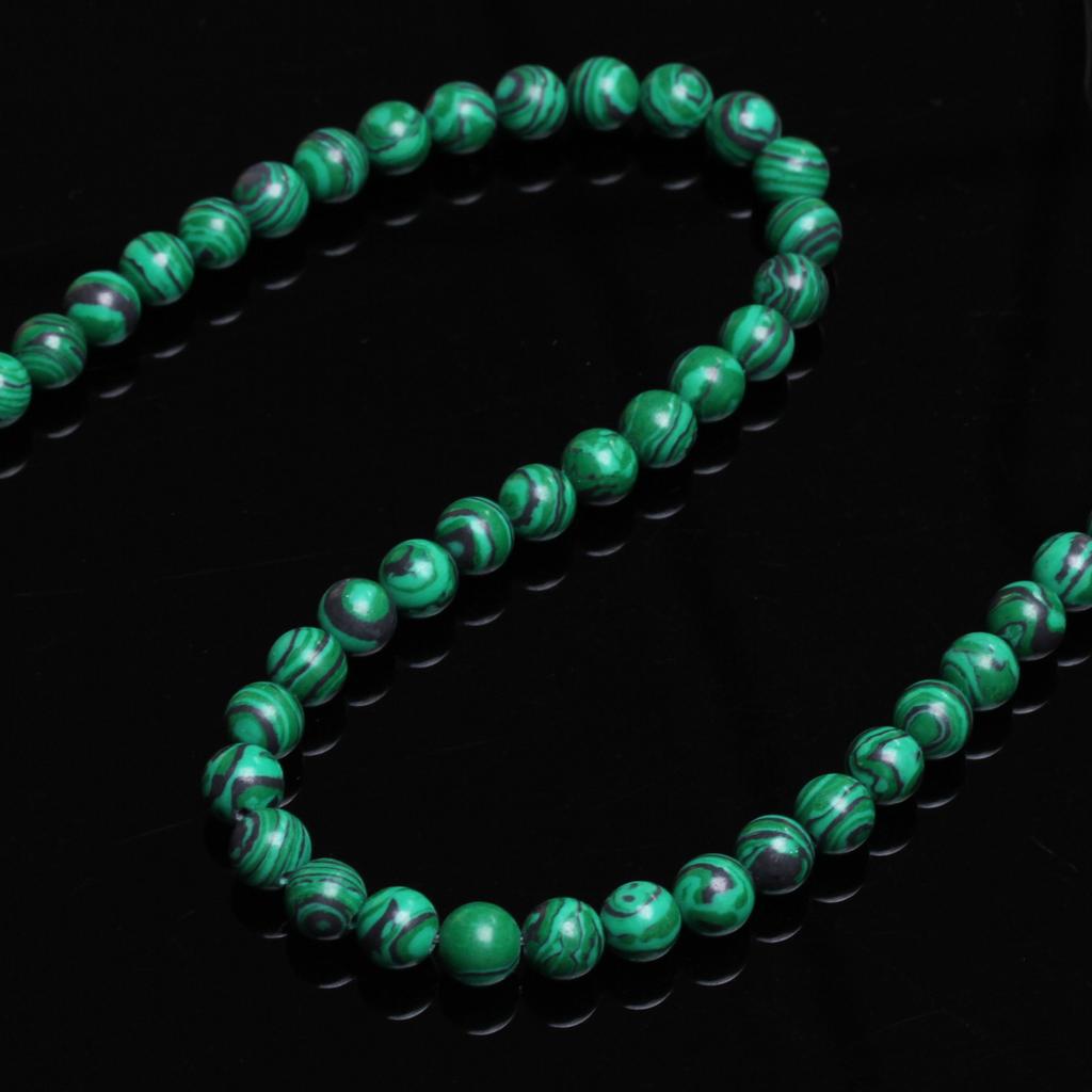 4/6/8/10 мм 60-20 шт. Очаровательные бусины из натурального камня, павлиньи драгоценные камни, зеленые малахитовые круглые бусины, аксессуары для ожерелий своими руками
