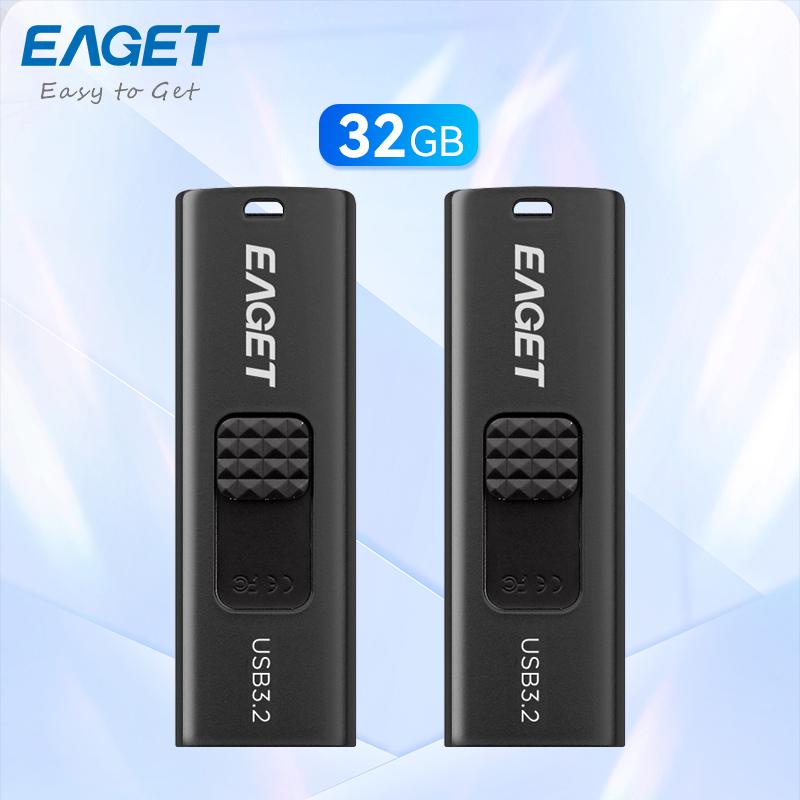 2 шт. портативный USB 3.2 флэш-накопитель выдвижной сдвижной крышкой флэш-накопители высокоскоростной накопитель данных для ПК и ноутбуков