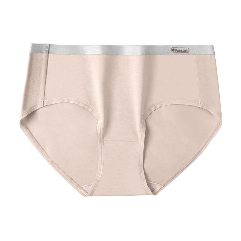 Ультра-эластичное нижнее белье, удобное длинное штапельное хлопковое шелковое нижнее белье со средней талией, женское нижнее белье из чистого хлопка