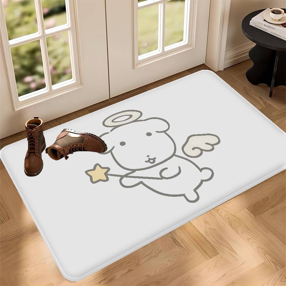 Cute GANADI Anime Floor Mat Rectangle Anti-slip Home Soft Badmat Front Door Indoor Outdoor Mat Welcome Doormat