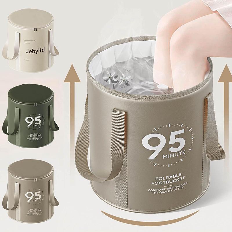 Nice Folding Foot Bath Bucket With Lid Portable Soaking Basin Multi-functional Feet Bathtub For Outdoor Travel Bathroom Accessories