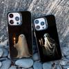 Модный креативный лазерный чехол-призрак для iPhone 16 15 14 Plus Pro Max 11 13 12 Pro MAX Mini Ударопрочная задняя крышка Fundas