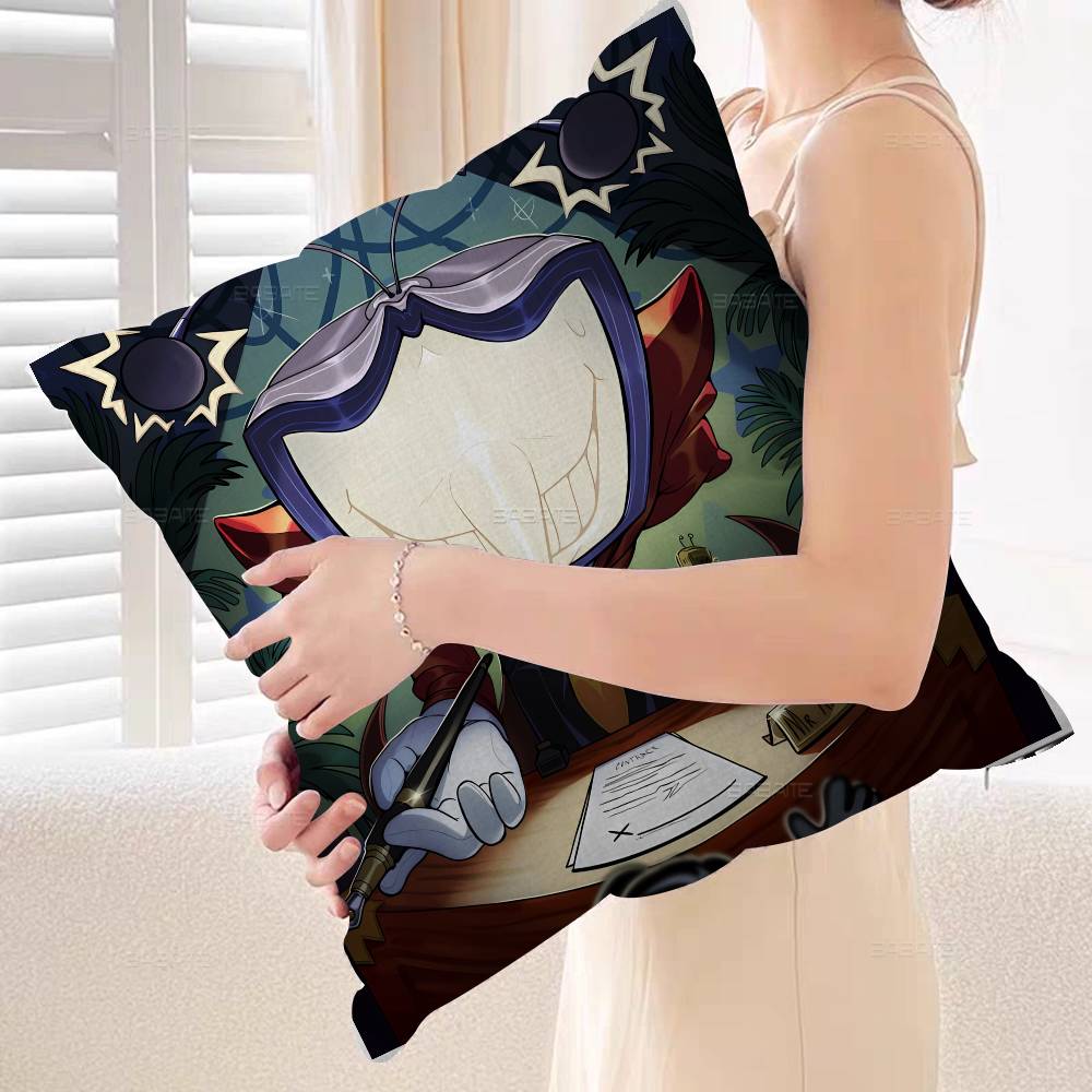 Cartoon Game Deltarune Tenna Meme Cushion Cover Polyester Sofa Cushions Decorative Throw Pillows Home Decoration Pillowcover