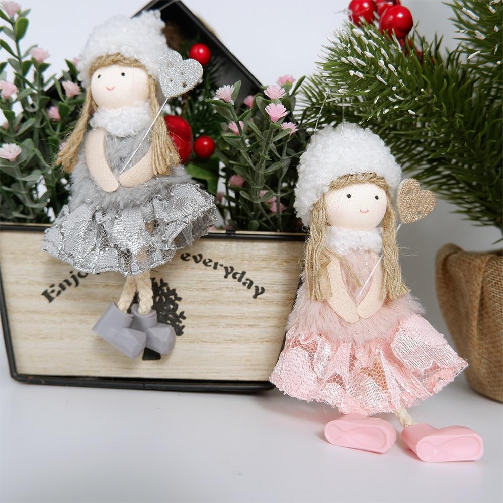 Рождественские украшения, кукла-ангел, игрушка, подвесной кулон, елочные украшения, рождественские украшения для дома, Новый год