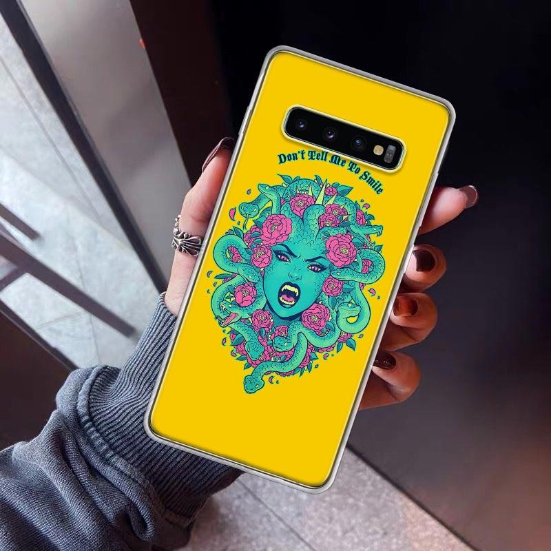 Medusa Greek Mythology Phone Case For Samsung Galaxy S26 S25 Edge S24 S23 Ultra S22 Plus S21 S20 FE Soft TPU Back Cover Funda Ga