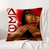 DDelta SSigma Theta Cushion Cover Natural Linen Organic Fabric DoubleSided Printing Sofa Home Decor Breathable Bed Pillow