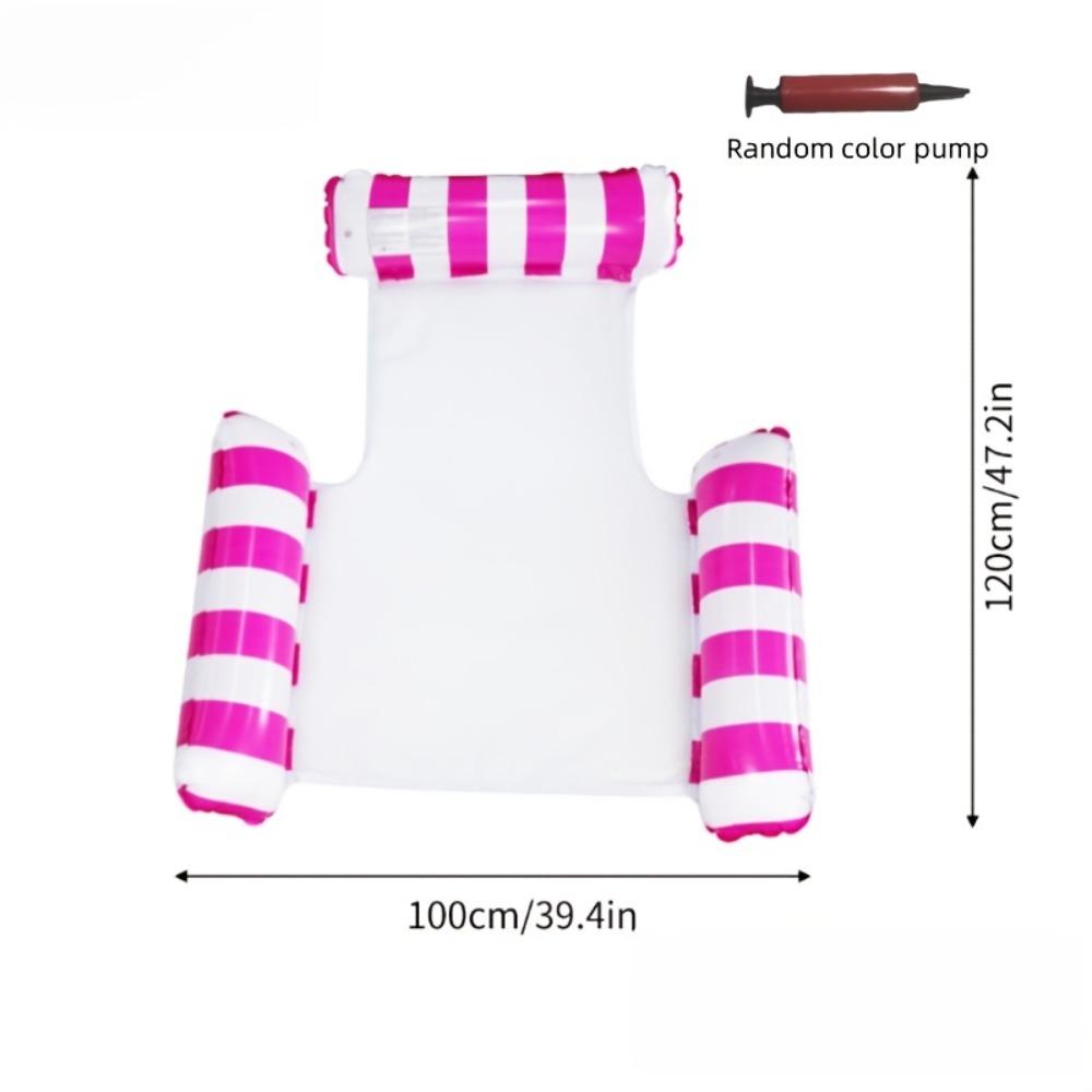 1pc Tube Inflatable Floating Bed-Portable Foldable PVC Pool Float for Adults,Durable Outdoor Water Relaxation for Home&Vacations