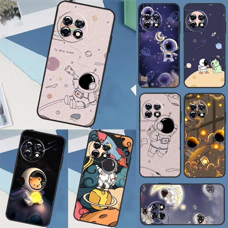Cute galaxy Astronaut Case For Oneplus 11 8 9 10 Pro Ace 8T 9RT 10R 10T Oneplus Nord 2 2T N10 N20 CE 3 Lite Cover