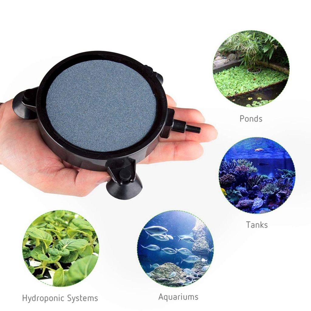 Fish Tank Pump Oxygen Plate Hydroponics Aerator Bubble Stone Diffuser Bubbler Air Stone