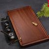 Pear Wood Tea Set Large Solid Wood Tea Tray Chicken Wing Tea Tray Home Living Room Tea Seaweed Drain Pipe