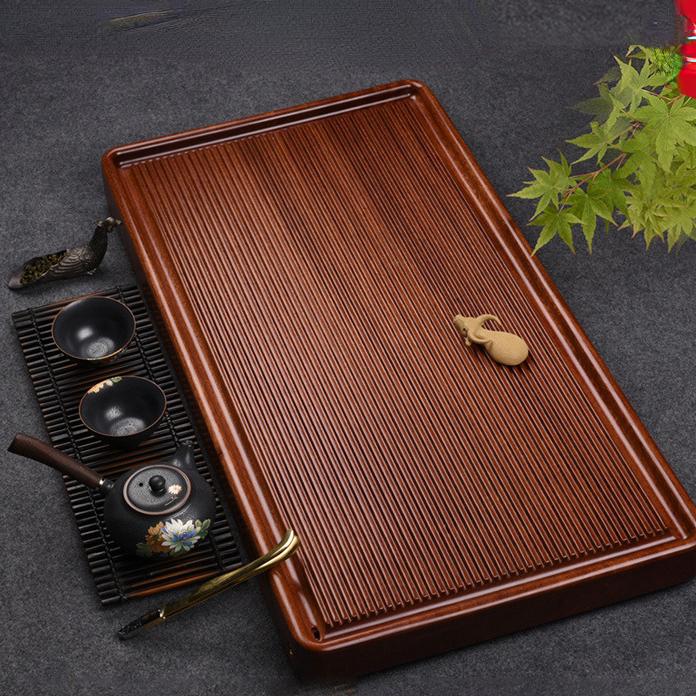 Чайный сервиз из грушевого дерева, большой поднос для чая из цельного дерева, поднос для чая из куриных крылышек, домашняя гостиная, водосточная труба для чая из морских водорослей