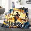 Customiz Name Personality Genshin Impact characters  Blanket Soft &Warm Sofa Office Bed Travel Lunch Break Blanket, Gift Suitable All Seasons