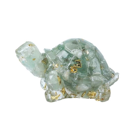 Искусственный кристалл, фигурка черепахи, искусственная эпоксидная миниатюрная статуя, стол из смолы, центральная часть автомобиля, домашний офис