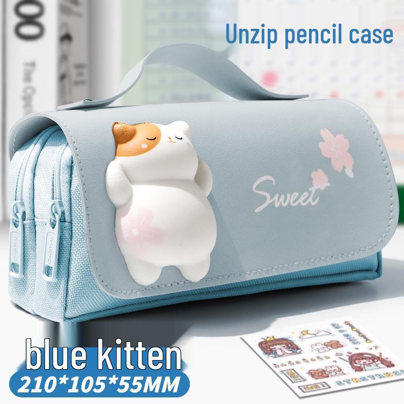 Очень большой пенал-капибара 2025 - Милый канцелярский пенал для девочек