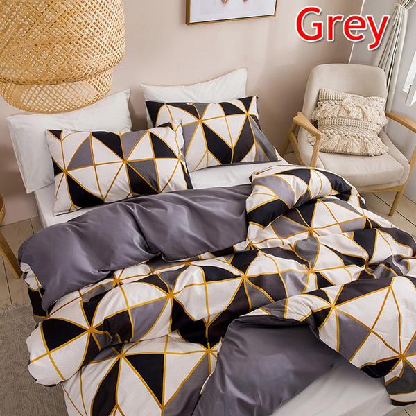 Пододеяльник, комплект из 2/3 предметов, мягкая матовая ткань из микрофибры, одинарный, Твин, двойной, полный комплект постельного белья размера Queen King, 10 размеров