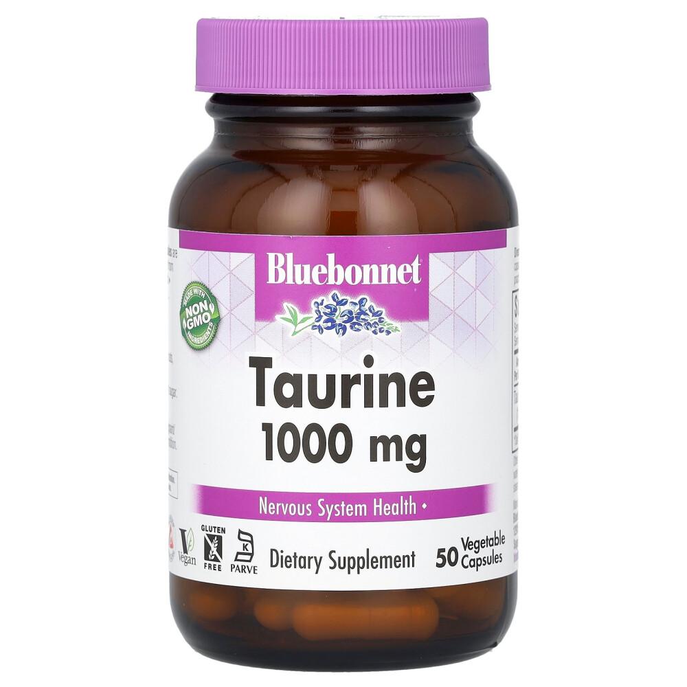 Bluebonnet Nutrition Таурин 1000 мг Вегетарианские капсулы 50 шт.