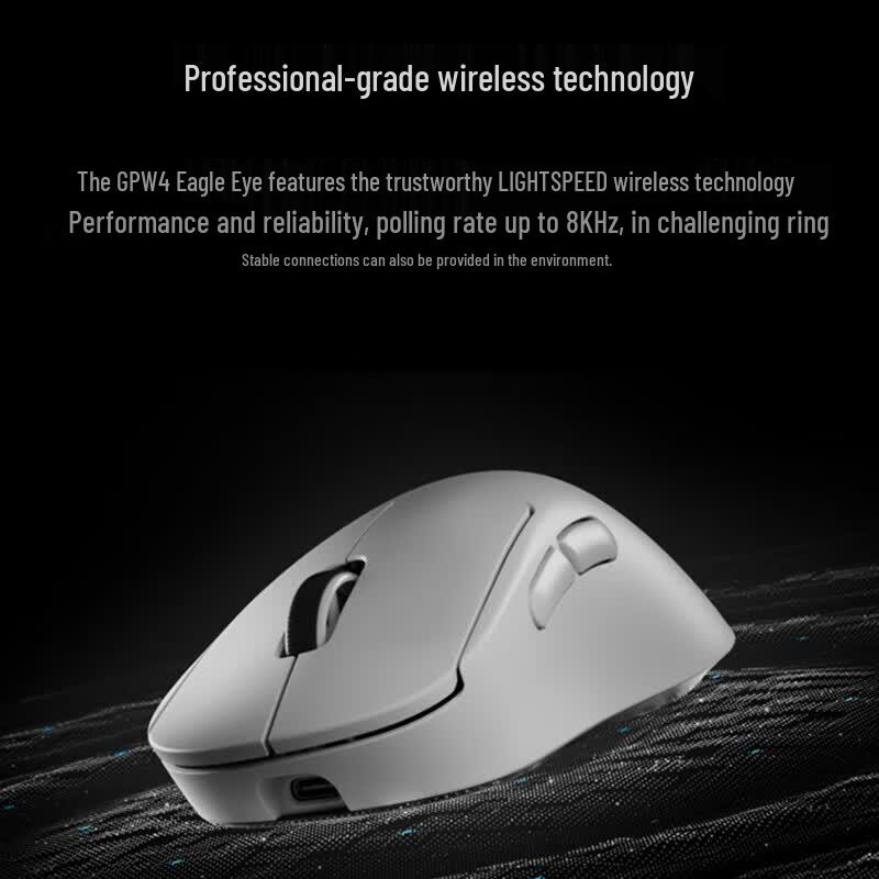 Logitech GPW Fourth Gen Hawk Eye 8K Wireless Gaming Mouse