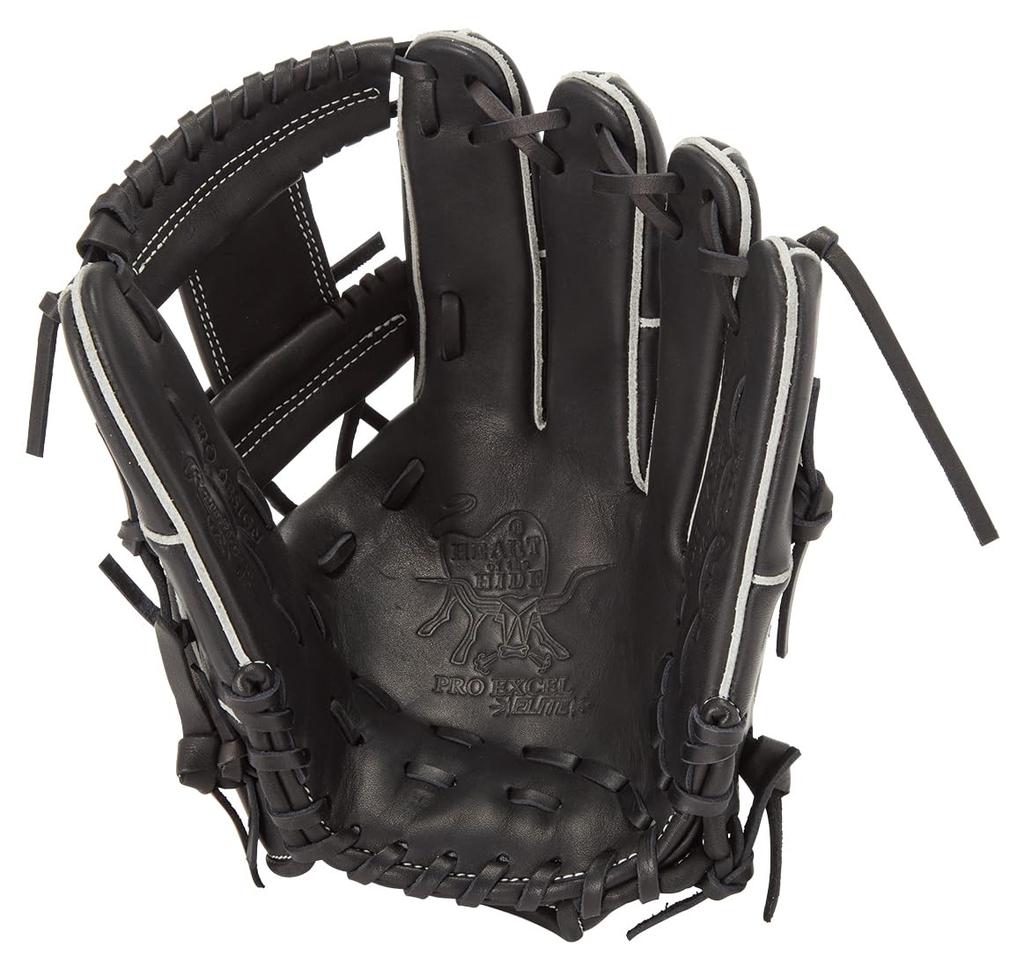 Rawlings HOH PRO EXCEL ELITE Wizard Baseball Size M #02 Glove, Softball, Junior, Kids, GJ5HW2G9MMG, Black, All-Around, (Right-Handed Thrower)