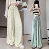Women's Wide-Leg Pleated High-Waist Pants - Summer 2025 Casual Japanese Style