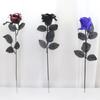 With Eyeball Eyeball Fake Flower Handmade Artificial Black Rose  Cosplay Supplies