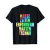 Hard Times Require Techno T Shirt Black Vintage Stretched Homme Streetwear Breathable Unisex Versatile Comfortable