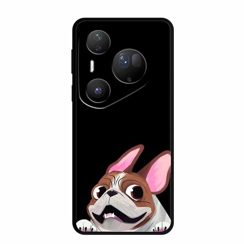 Для Huawei Pura 80 Ultra 5G Чехол Coque Мультяшный Кот Расписной Черный Силиконовый Мягкая Задняя Крышка Для Huawei Pura 80 Ultra Чехлы Оболочки