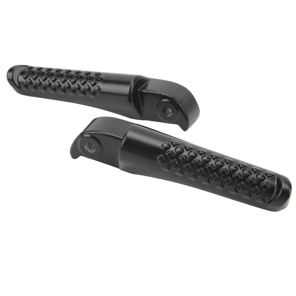 2Pcs Front Foot Peg Bracket Left And Right Black Footrest Holder Replacement For Coleman