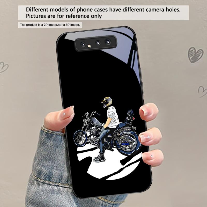 Карта мотоцикла Уличный Для Samsung Galaxy A30 A31 A32 A33 A34 A35 A42 A30s A20 A25 A26 A51 A56 A54 A72 A73 70 Стеклянный чехол для телефона