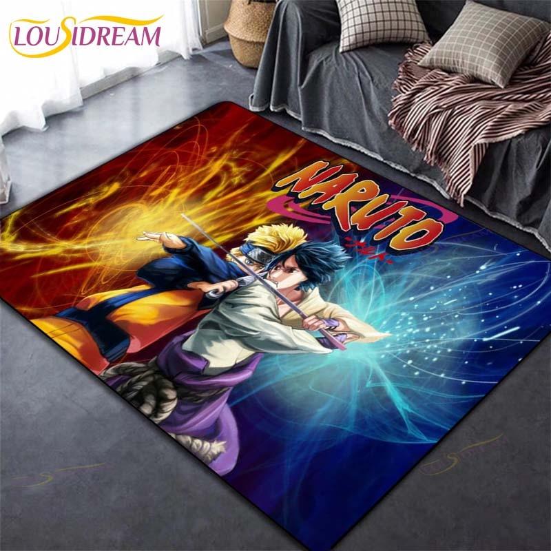 Коврик в стиле аниме, ковер, ковры Наруто для гостиной, мягкий напольный коврик, коврики для спальни, дверной коврик, нескользящие коврики, коврик для ванной