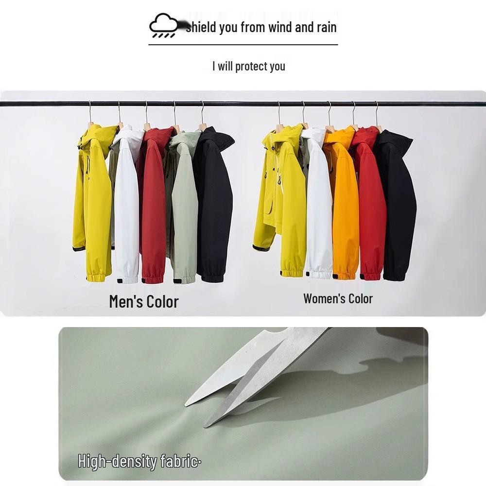 Женская ветрозащитная куртка Woodpecker - Весна/Осень 2025, Водонепроницаемая, в уличном альпинистском стиле, для пар.