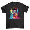 Gamer Arcade Paint Drip Design T-shirt - Level Up Your Style! Funny T-shirt, Uni