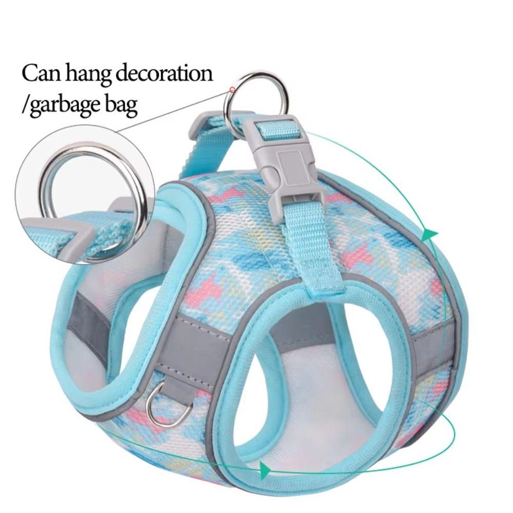 Breathable Pet Vest Style Harness Adjustable Pet Chest Strap Dog Harness Leash Set Chihuahua