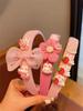 1 Ladies Spring Pink Cartoon Rabbit Face Wash Hair Pressure Hair Cute Small Fresh Personality Headband