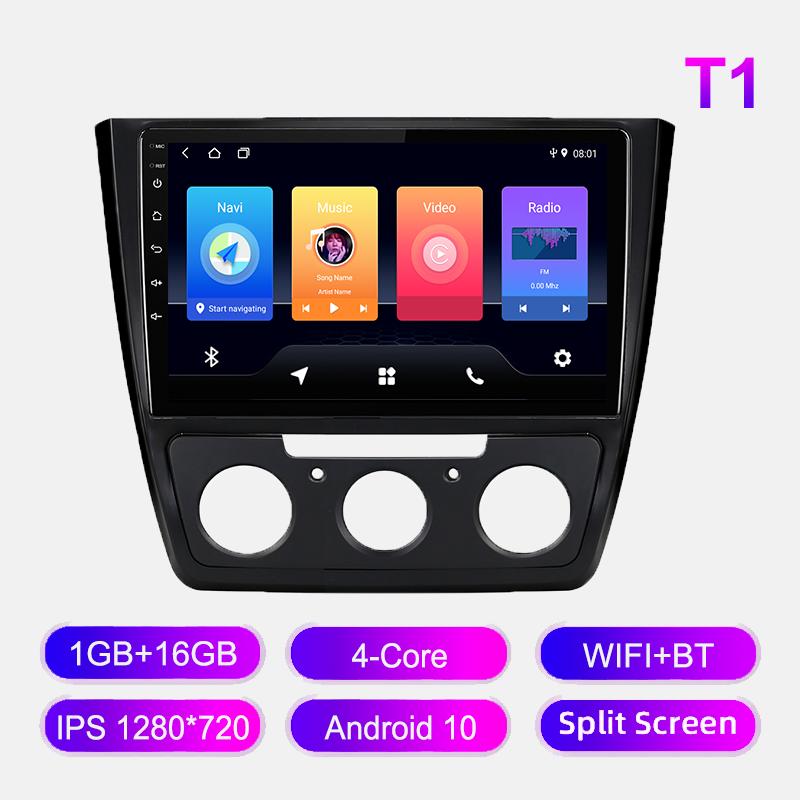 Android Car Radio For Skoda Yeti 2009-2018 Multimedia Player Head Unit Stereo GPS Navigation BT WIFI 1+16GB