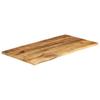Table Top 110x60x2.5 Cm Live Edge Solid Wood Rough Mango Wood