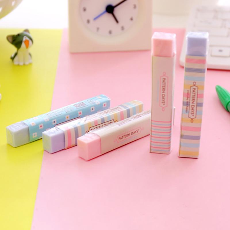1 шт., резиновая милая резиновая полоска с радужным управлением, канцелярский ластик для детей, новинка, ластик