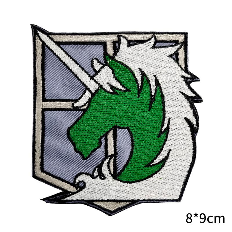 Нашивка Attack On Titan с вышитыми нарукавными повязками Wings Of Liberty из ПВХ, резиновые нашивки для тактического рюкзака, японская наклейка-аниме