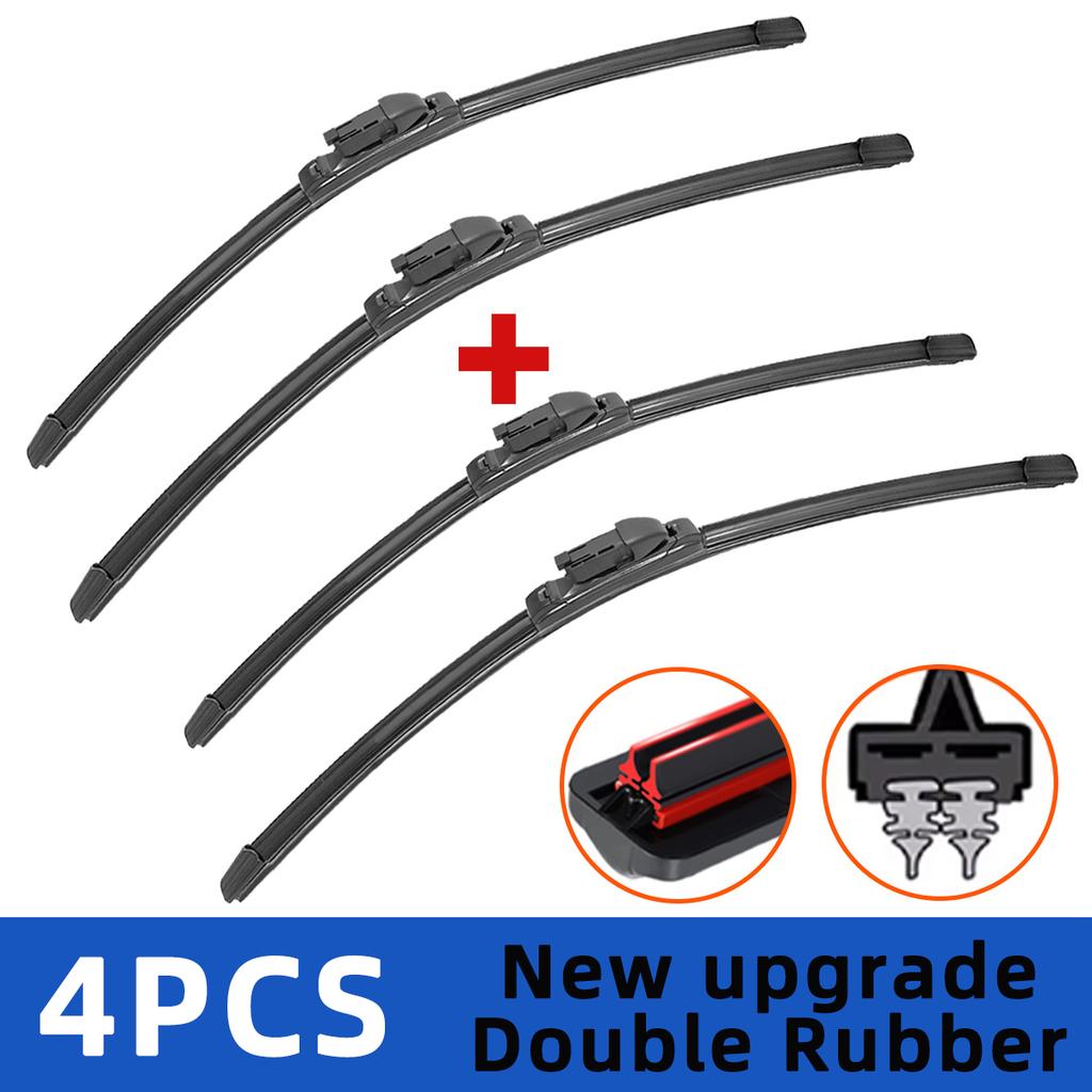 Щетки стеклоочистителя для Jetta Passat B7 Passat CC 2011-2018 Передняя двойная резиновая полоса Щетки стеклоочистителя Щетки для лобового стекла Аксессуары для окон ветрового стекла