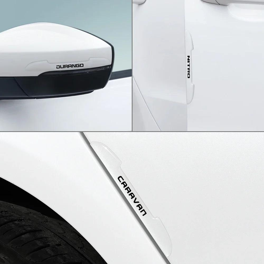 4PCS Car Door Anti Collision Strips Auto Accessories For Dodge Journey Challenger Caliber Charger Ram 1500 Avenger Nitro DART
