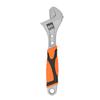 8in Adjustable Wrench High Carbon Steel Multifunctional Portable Spanner with Hex Star Holes