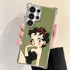 B-Bettys B-Boops Девушка Покрытие Чехол для Телефона Для Samsung Galaxy S24 S25 FE S26 Edge S23 Ultra S22 S21 Plus S20 Противоударный Подушка Безопасности Чехол