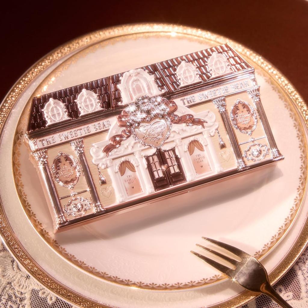 Flower Knows Палетка макияжа из 6 цветов 'Sweetie Bear Collection', Тени для век коричневые, 4 матовых + 2 мерцающих оттенка, 0.23 унции(01 Сливочный круассан)