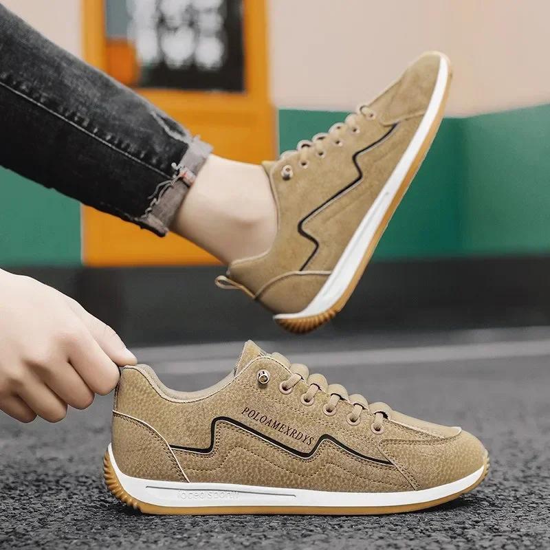 Мужские повседневные кроссовки спортивная обувь для мужчин весна осень на шнуровке мужская уличная спортивная обувь для бега ретро вулканизированная обувь