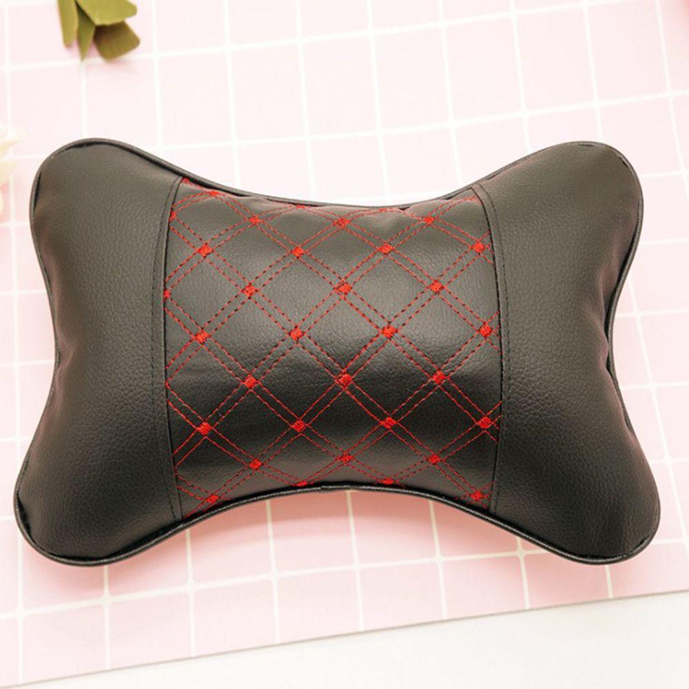 Comfortable Bone Cotton Leather Cushion Pad Head Neck Rest Pillow Restraint Car Seat Headrest
