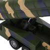 1/50 Military Missile Vehicle Model Alloy Pull-Back Rocket Car Toy with Sound and Light for Kids