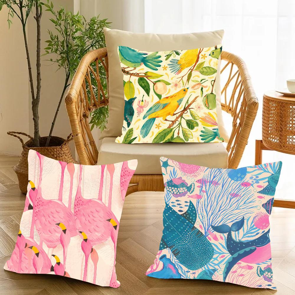 Under The Sea G-grace A-andersson Pillow Case Applicable Space For Guest Rooms Interiors Cars Office House Decoration