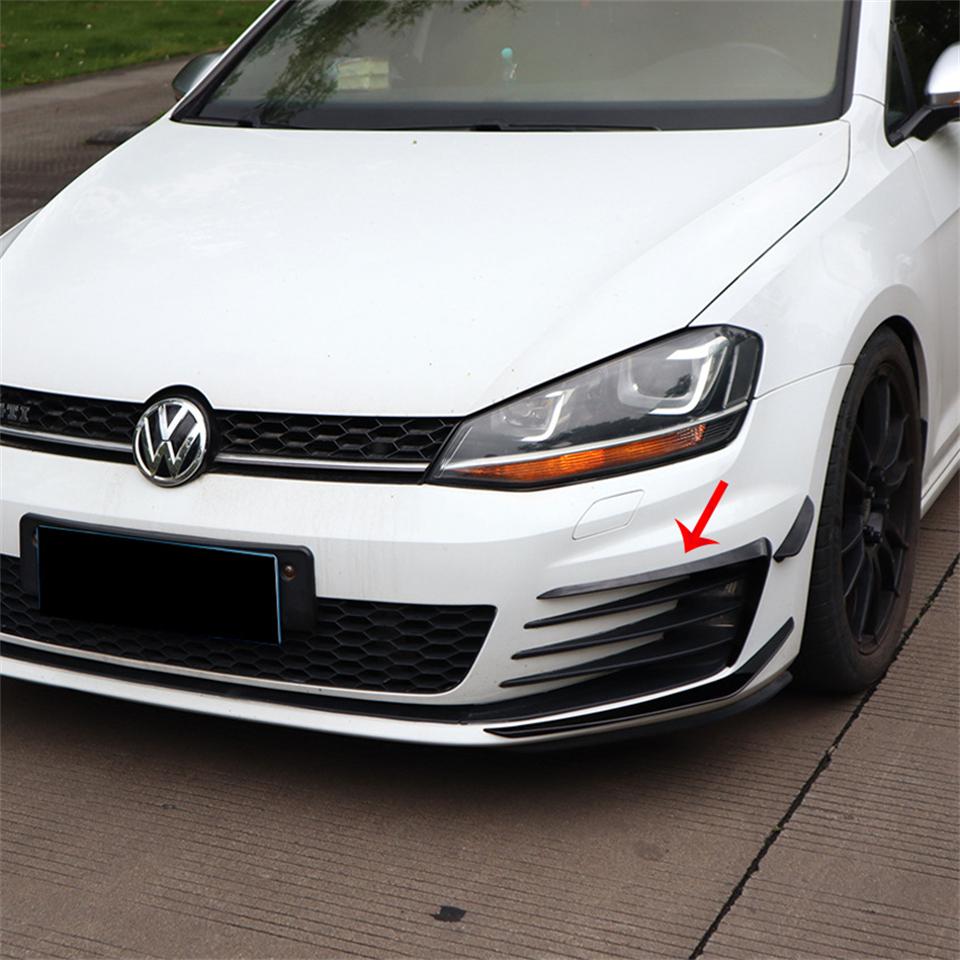 For VW Golf 7 MK7 GTI GTD 2012-2017 Front Bumper Side Air Vent Trim Fog Light Intake Frame Grille Splitter Spoiler Lip Canard
