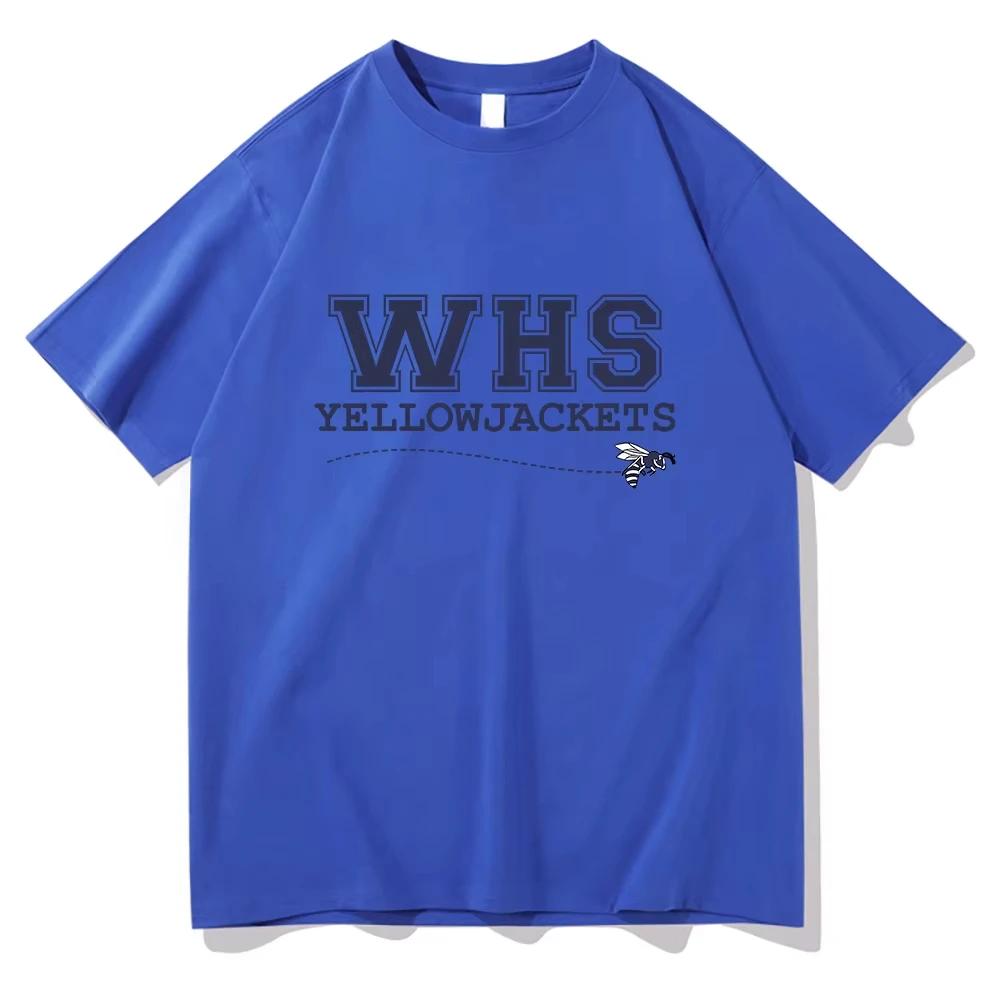 Футболки WHS Yellowjackets 2D Yellowjackets Сезон 3 Смешная Мужская_Женская Одежда Эстетичные Топы Унисекс Одежда Хлопок Графический